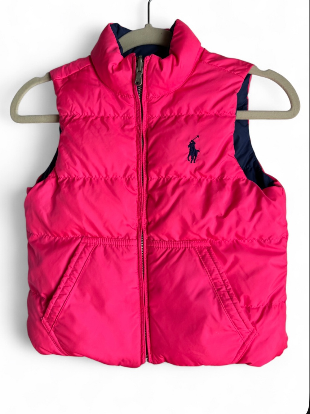 Polo by Ralph Lauren Hot Pink Quilted Puffer Vest